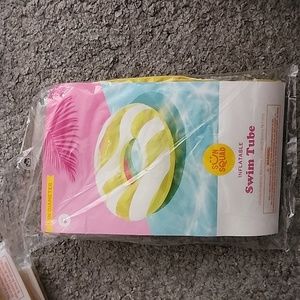 Yellow white stripe Swim tube